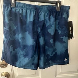 RBX MEN’S TRAINING SHORTS: BLUE: 7 in INSEAM: NWT: SZ M